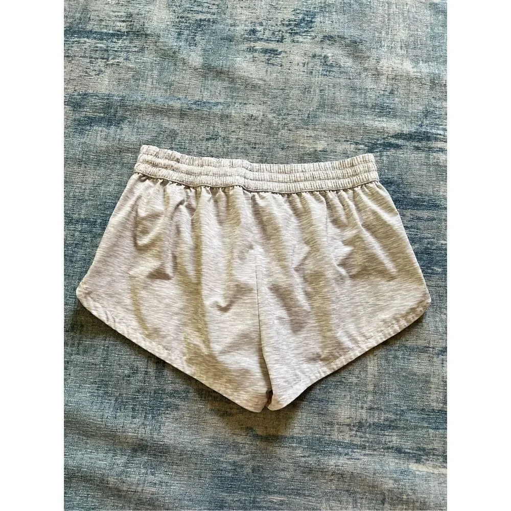 DSG Heathered Space Dye Gray Stride Athletic Running Shorts Medium